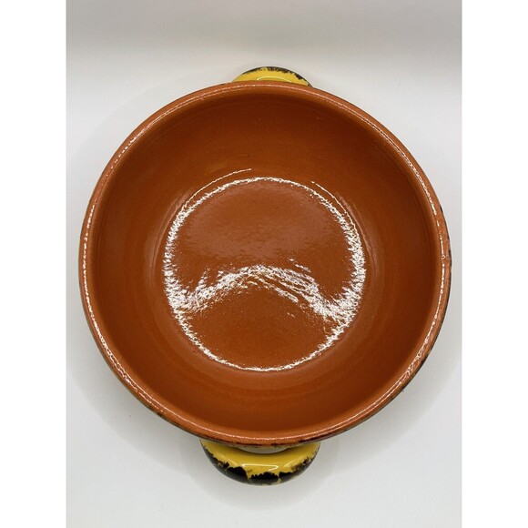 De Silva Made in Italy Yellow Terracotta Casserole Baking Dish 6" - Picture 5 of 6